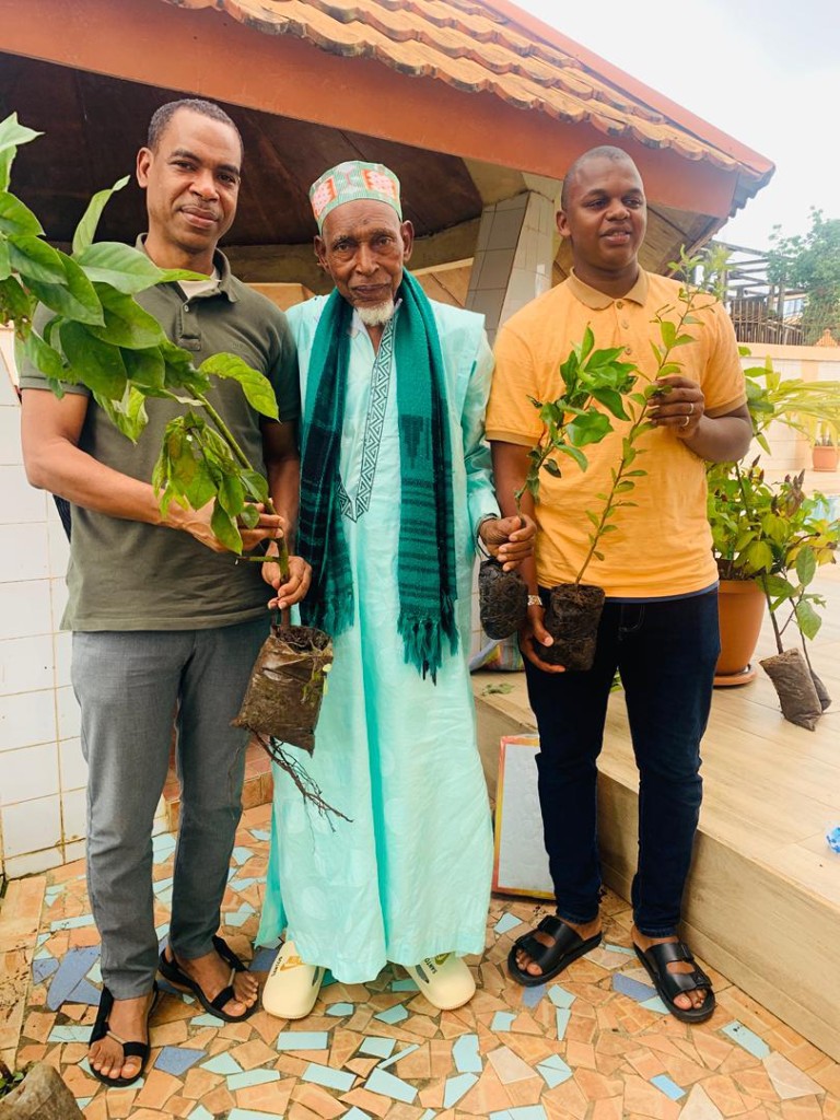 Distribution de plants de pépinière